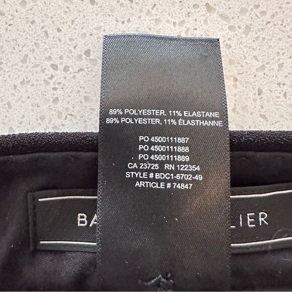 Aritzia Babaton Atelier Black Straight Leg High Waist Trousers Size 4 - Picture 9 of 10